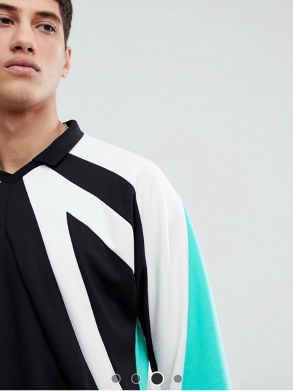 Adidas EQT 18 Black and Green Long Sleeve Shirt Medium